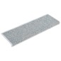 vidaXL Alfombrilla autoadhesiva escalera sisal 15 uds azul 65x21x4 cm vidaXL Alfombrilla autoadhesiva escalera sisal 15 uds azul 65x21x4 cm