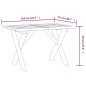vidaXL Mesa de jardín de madera de pino impregnada 110x73x70 cm vidaXL Mesa de jardín de madera de pino impregnada 110x73x70 cm