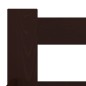 vidaXL Estructura de cama madera maciza pino marrón oscuro 180x200 cm