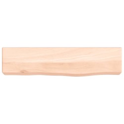 vidaXL Estante de pared madera maciza de roble sin tratar 40x10x6 cm