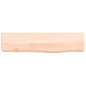 vidaXL Estante de pared madera maciza de roble sin tratar 40x10x6 cm