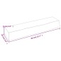 vidaXL Estante de pared madera maciza de roble sin tratar 40x10x6 cm