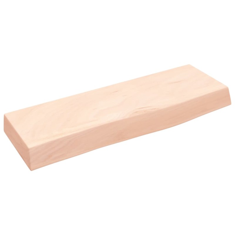 vidaXL Estante de pared madera maciza de roble sin tratar 60x20x6 cm vidaXL Estante de pared madera maciza de roble sin tratar 60x20x6 cm