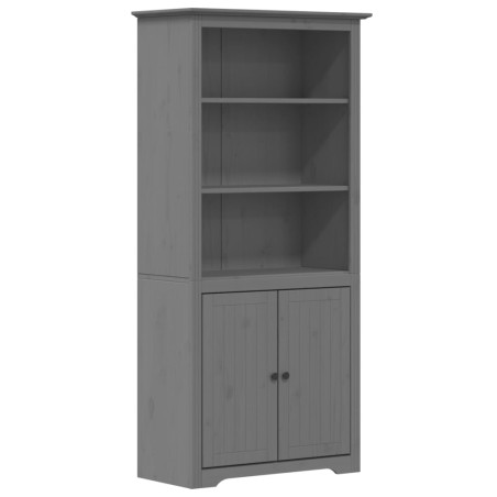 vidaXL Librería BODO madera maciza de pino gris 80x40x172 cm