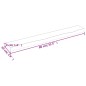 vidaXL Estante de pared madera maciza de roble sin tratar 80x10x4 cm