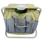Esschert Design Bolso de herramientas de jardín taburete gris GT85 Esschert Design Bolso de herramientas de jardín taburete gris GT85