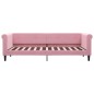 vidaXL Sofá cama terciopelo rosa 80x200 cm