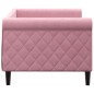 vidaXL Sofá cama terciopelo rosa 80x200 cm