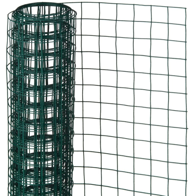 Nature Alambrada cuadrada acero recubrimiento plástico 0,5x2,5 m 13 mm Nature Alambrada cuadrada acero recubrimiento plástico 0,5x2,5 m 13 mm