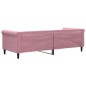 vidaXL Sofá cama terciopelo rosa 80x200 cm