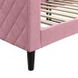 vidaXL Sofá cama terciopelo rosa 80x200 cm