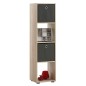 FMD Estantería con 4 compartimentos color roble FMD Estantería con 4 compartimentos color roble