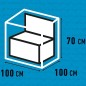 Madison Funda para muebles gris 100x100x70 cm Madison Funda para muebles gris 100x100x70 cm