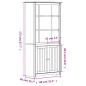 vidaXL Librería BODO madera maciza de pino gris 80x40x172 cm vidaXL Librería BODO madera maciza de pino gris 80x40x172 cm