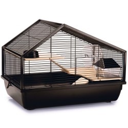 Beezteez Jaula para roedores Boas metal negro 58x38x43,5 cm