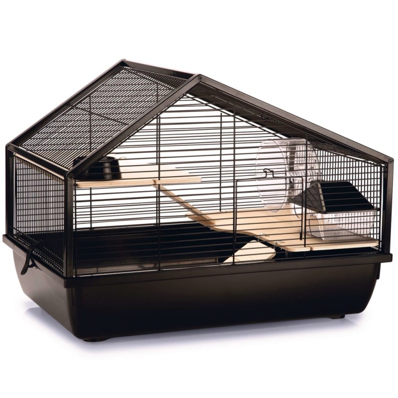 Beezteez Jaula para roedores Boas metal negro 58x38x43,5 cm Beezteez Jaula para roedores Boas metal negro 58x38x43,5 cm