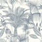 DUTCH WALLCOVERINGS Papel de pared Kidatu azul y blanco