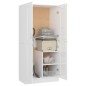vidaXL Armario madera contrachapada blanco brillante 82,5x51,5x180 cm vidaXL Armario madera contrachapada blanco brillante 82,5x51,5x180 cm