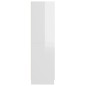 vidaXL Armario madera contrachapada blanco brillante 82,5x51,5x180 cm vidaXL Armario madera contrachapada blanco brillante 82,5x51,5x180 cm