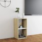vidaXL Mueble para TV madera contrachapada blanco y roble 72x35x36,5cm vidaXL Mueble para TV madera contrachapada blanco y roble 72x35x36,5cm