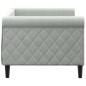 vidaXL Sofá cama terciopelo gris claro 80x200 cm vidaXL Sofá cama terciopelo gris claro 80x200 cm