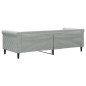 vidaXL Sofá cama terciopelo gris claro 80x200 cm vidaXL Sofá cama terciopelo gris claro 80x200 cm
