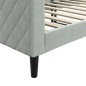 vidaXL Sofá cama terciopelo gris claro 80x200 cm vidaXL Sofá cama terciopelo gris claro 80x200 cm
