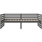 vidaXL Sofá cama madera maciza de pino gris 90x190 cm vidaXL Sofá cama madera maciza de pino gris 90x190 cm