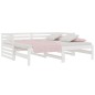 vidaXL Sofá cama extraíble madera maciza de pino blanco 2x(90x190) cm vidaXL Sofá cama extraíble madera maciza de pino blanco 2x(90x190) cm
