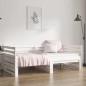 vidaXL Sofá cama extraíble madera maciza de pino blanco 2x(90x190) cm vidaXL Sofá cama extraíble madera maciza de pino blanco 2x(90x190) cm