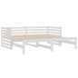 vidaXL Sofá cama extraíble madera maciza de pino blanco 2x(90x190) cm vidaXL Sofá cama extraíble madera maciza de pino blanco 2x(90x190) cm