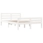 vidaXL Estructura de cama madera maciza blanco 150x200 cm
