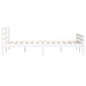 vidaXL Estructura de cama madera maciza blanco 150x200 cm