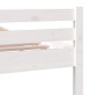 vidaXL Estructura de cama madera maciza blanco 150x200 cm