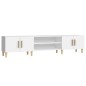 vidaXL Mueble para TV madera contrachapada blanco 180x31,5x40 cm vidaXL Mueble para TV madera contrachapada blanco 180x31,5x40 cm