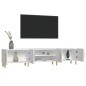vidaXL Mueble para TV madera contrachapada blanco 180x31,5x40 cm vidaXL Mueble para TV madera contrachapada blanco 180x31,5x40 cm