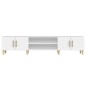 vidaXL Mueble para TV madera contrachapada blanco 180x31,5x40 cm vidaXL Mueble para TV madera contrachapada blanco 180x31,5x40 cm