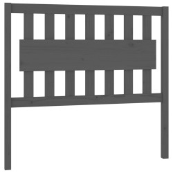 vidaXL Cabecero de cama madera maciza de pino gris 105,5x4x100 cm