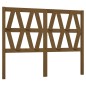 vidaXL Cabecero de cama madera maciza de pino marrón miel 141x4x100 cm vidaXL Cabecero de cama madera maciza de pino marrón miel 141x4x100 cm