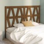 vidaXL Cabecero de cama madera maciza de pino marrón miel 141x4x100 cm vidaXL Cabecero de cama madera maciza de pino marrón miel 141x4x100 cm