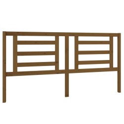 vidaXL Cabecero de cama madera maciza de pino marrón miel 186x4x100 cm