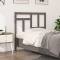 vidaXL Cabecero de cama madera maciza de pino gris 105,5x4x100 cm vidaXL Cabecero de cama madera maciza de pino gris 105,5x4x100 cm