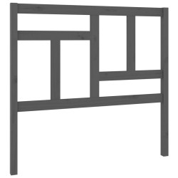 vidaXL Cabecero de cama madera maciza de pino gris 105,5x4x100 cm