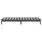 vidaXL Estructura de cama madera maciza de pino gris 100x200 cm