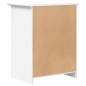 vidaXL Mesita de noche BODO madera maciza de pino blanco 53x38,5x66 cm vidaXL Mesita de noche BODO madera maciza de pino blanco 53x38,5x66 cm