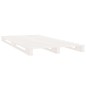 vidaXL Cama de palets madera maciza pino blanca pequeña 75x190 cm vidaXL Cama de palets madera maciza pino blanca pequeña 75x190 cm