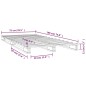vidaXL Cama de palets madera maciza pino blanca pequeña 75x190 cm vidaXL Cama de palets madera maciza pino blanca pequeña 75x190 cm