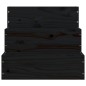 vidaXL Escalera para mascotas madera maciza pino negro 40x37,5x35 cm vidaXL Escalera para mascotas madera maciza pino negro 40x37,5x35 cm