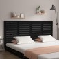 vidaXL Cabecero cama de pared madera maciza pino negro 206x3x91,5 cm vidaXL Cabecero cama de pared madera maciza pino negro 206x3x91,5 cm