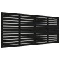 vidaXL Cabecero cama de pared madera maciza pino negro 206x3x91,5 cm vidaXL Cabecero cama de pared madera maciza pino negro 206x3x91,5 cm